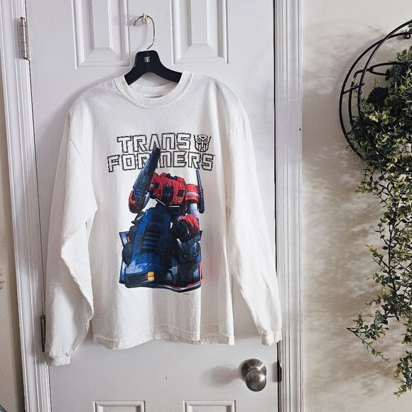 New Y2K Unisex Steve & Barry's Transformers Optimus Prime Long Sleeve Tee. - Picture 5 of 15